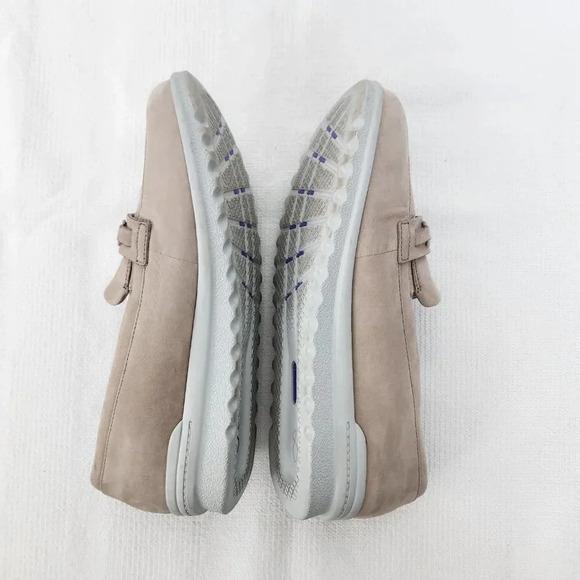 ARAVON Josie Bit Womens Loafers Size 11 Dove (Beige) Nubuck Leather Comfort Shoe - Picture 10 of 11